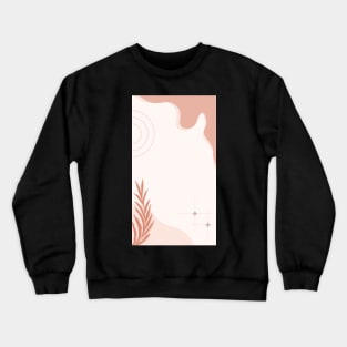 Elegance in Geometry: Aesthetic Abstract Watercolors Crewneck Sweatshirt